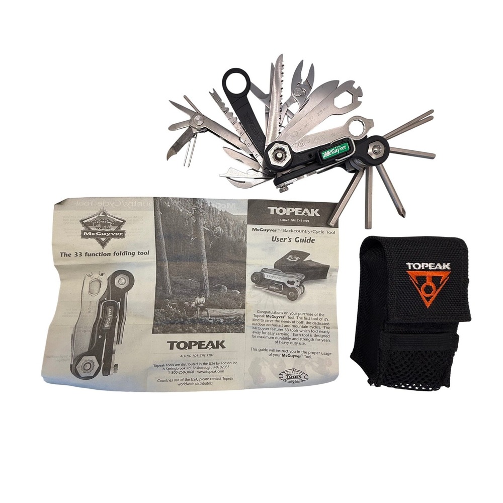 VTG Topeak McGuyver 33 Backcountry Cycle Tool Multi Functional Sheath User Guide